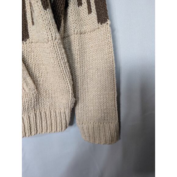 Toad &Co Women's Oversized Knit Cardigan Geometric Earthly Full Button S (675) - Picture 3 of 8